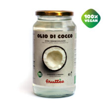 Barattolo Olio di Cocco Frutteo da 1000 (mille) millilitri. 100% Vegan Friendly